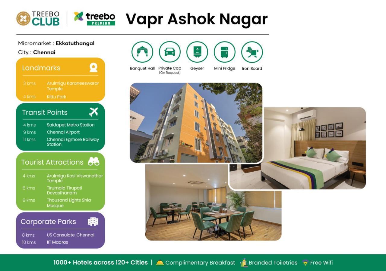 Hotel Treebo Premium Vapr Ashok Nagar Madrás Exterior foto